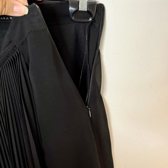 Zara Pleated Semi-Sheer Maxi Skirt - Picture 6 of 9